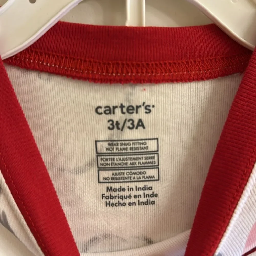 Carter’s Holiday Pajama Set NEW Santa Claus Christmas Cotton 2pc Set Size 3T
